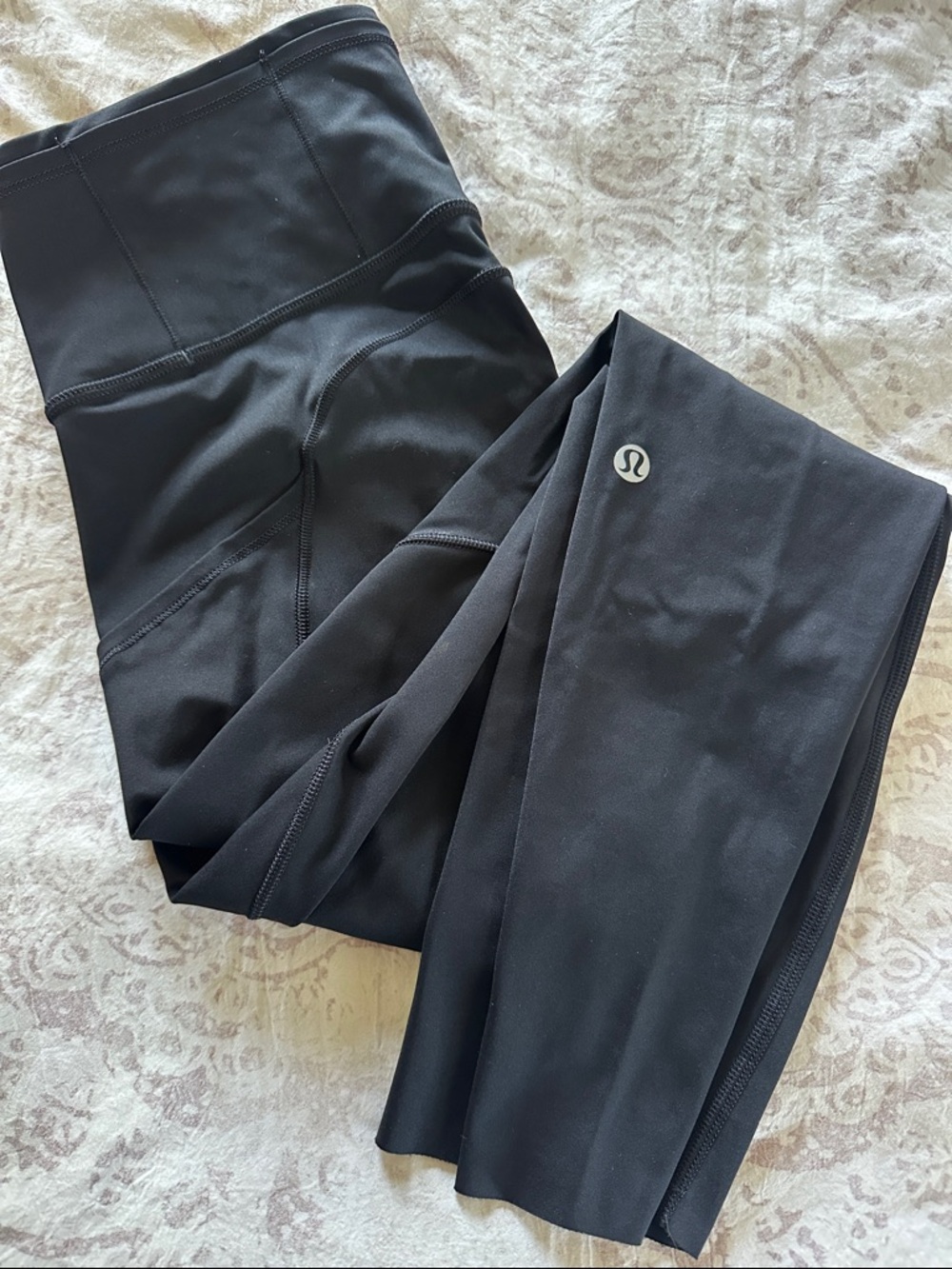 lululemon athletica High-Rise Black Leggings with Logo